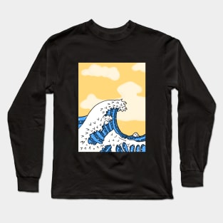 Simple Kanagawa Long Sleeve T-Shirt